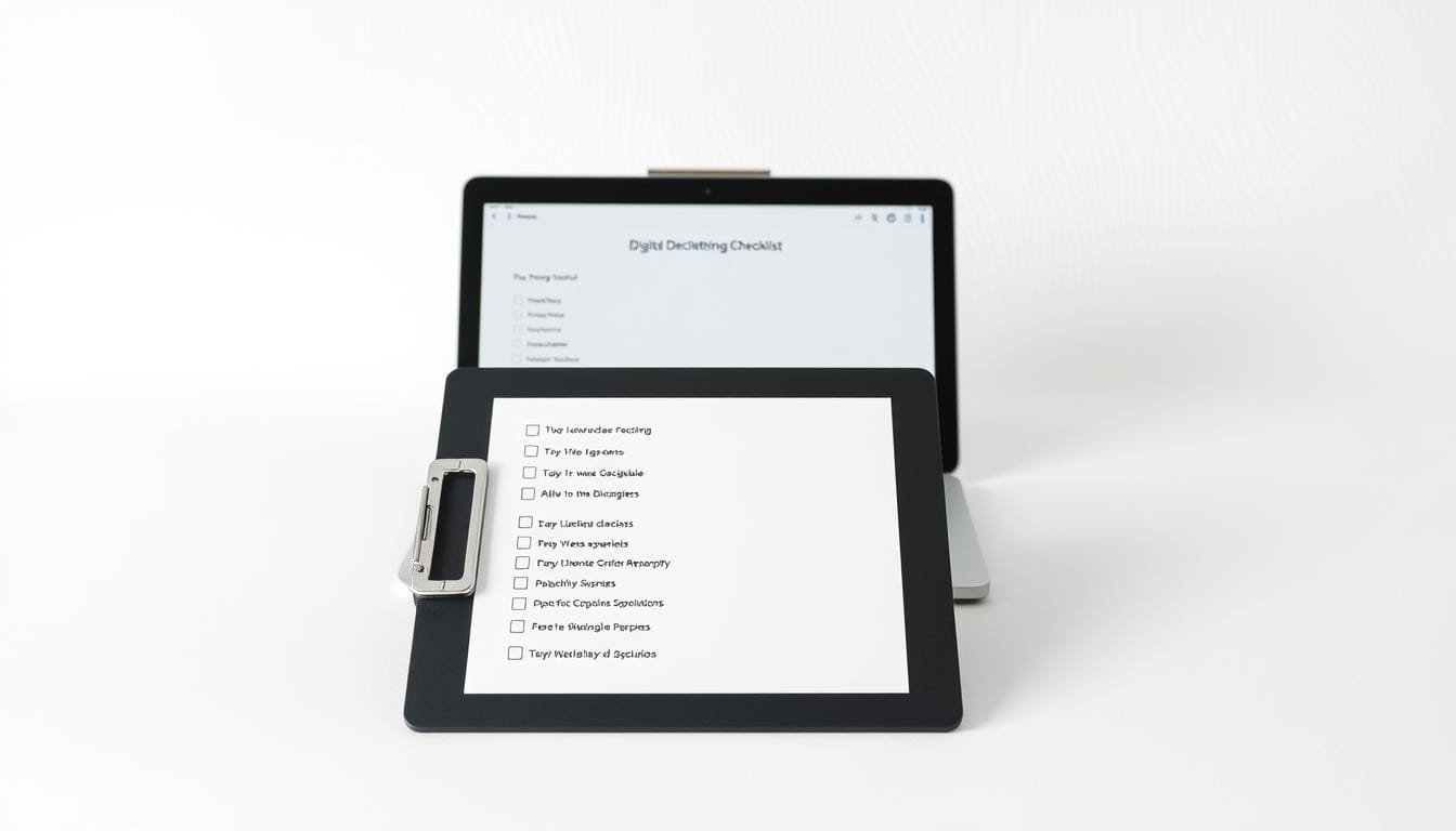 digital decluttering checklist