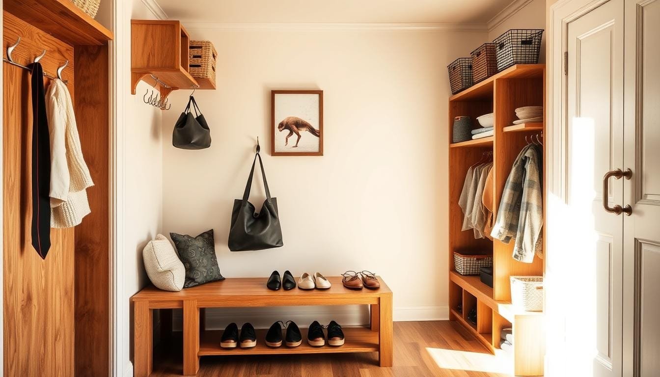 functional entryway organization